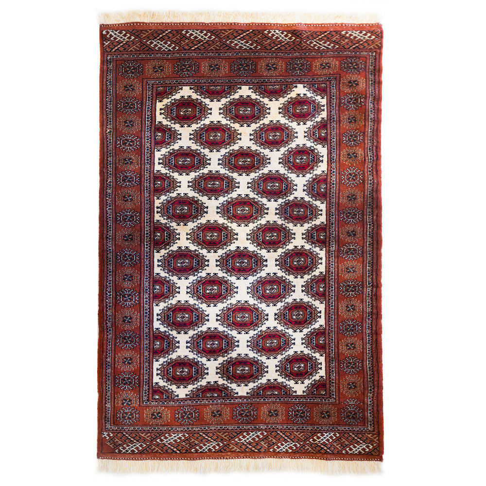 Tourkaman Hand-Knotted Rug (5' 6" x 3' 9")