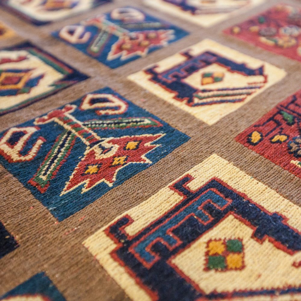 Suzani Afshar Hand-Knotted Rug (4' 11" x 3' 7")