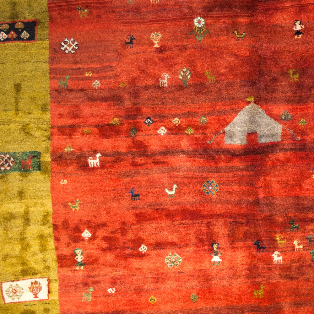 Persian Gabeh Rug (13' 5" x 10' 2")