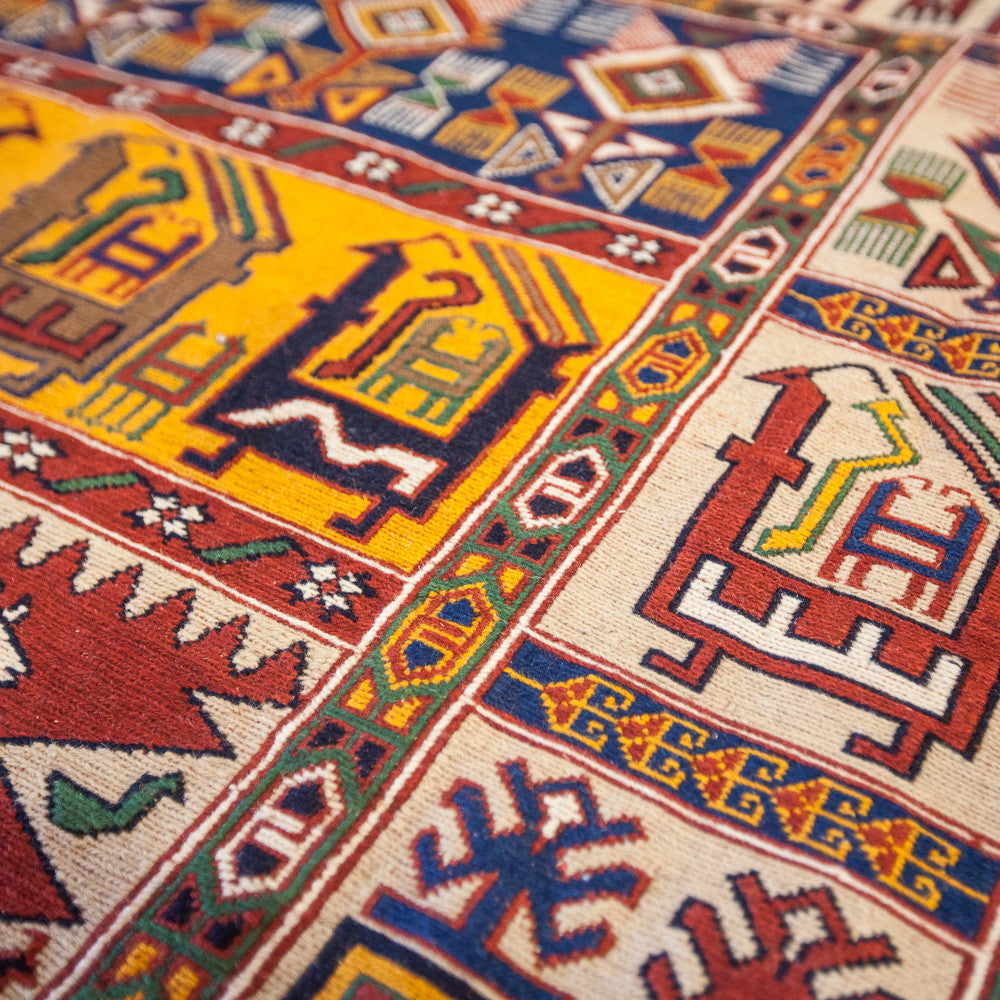 Suzani Afshar Rug (7' 7" x 5' 7")