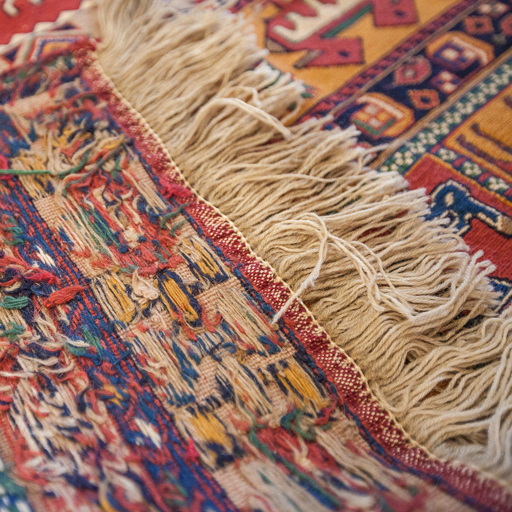 Suzani Afshar Hand-Knotted Rug (6' 7" x 4' 8")