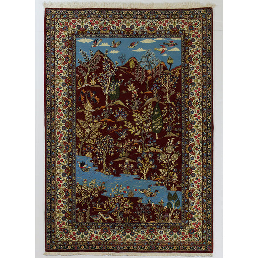 Tabriz Hand-Knotted Pictorial Rug
