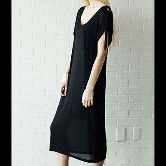 Simbi Midi Dress Black