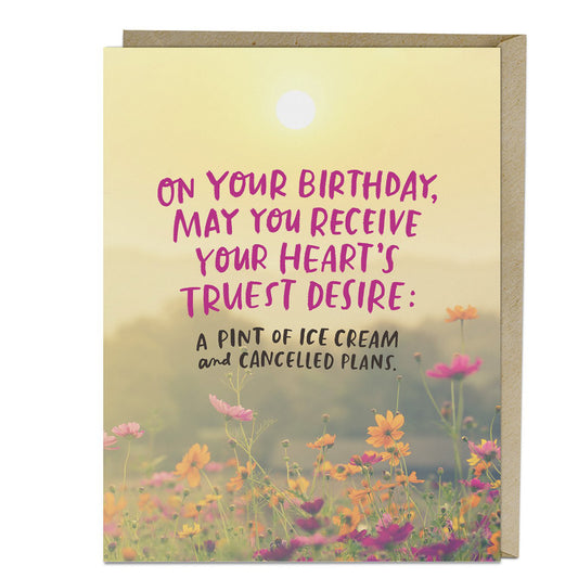 Heart's Desire Birthday Card