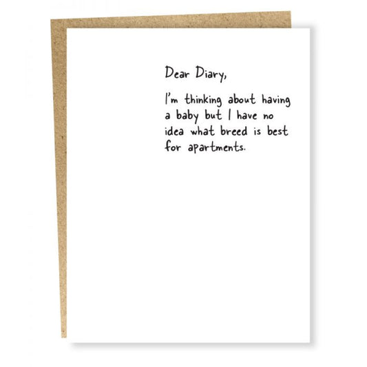 Dear Diary - Sapling Press Cards