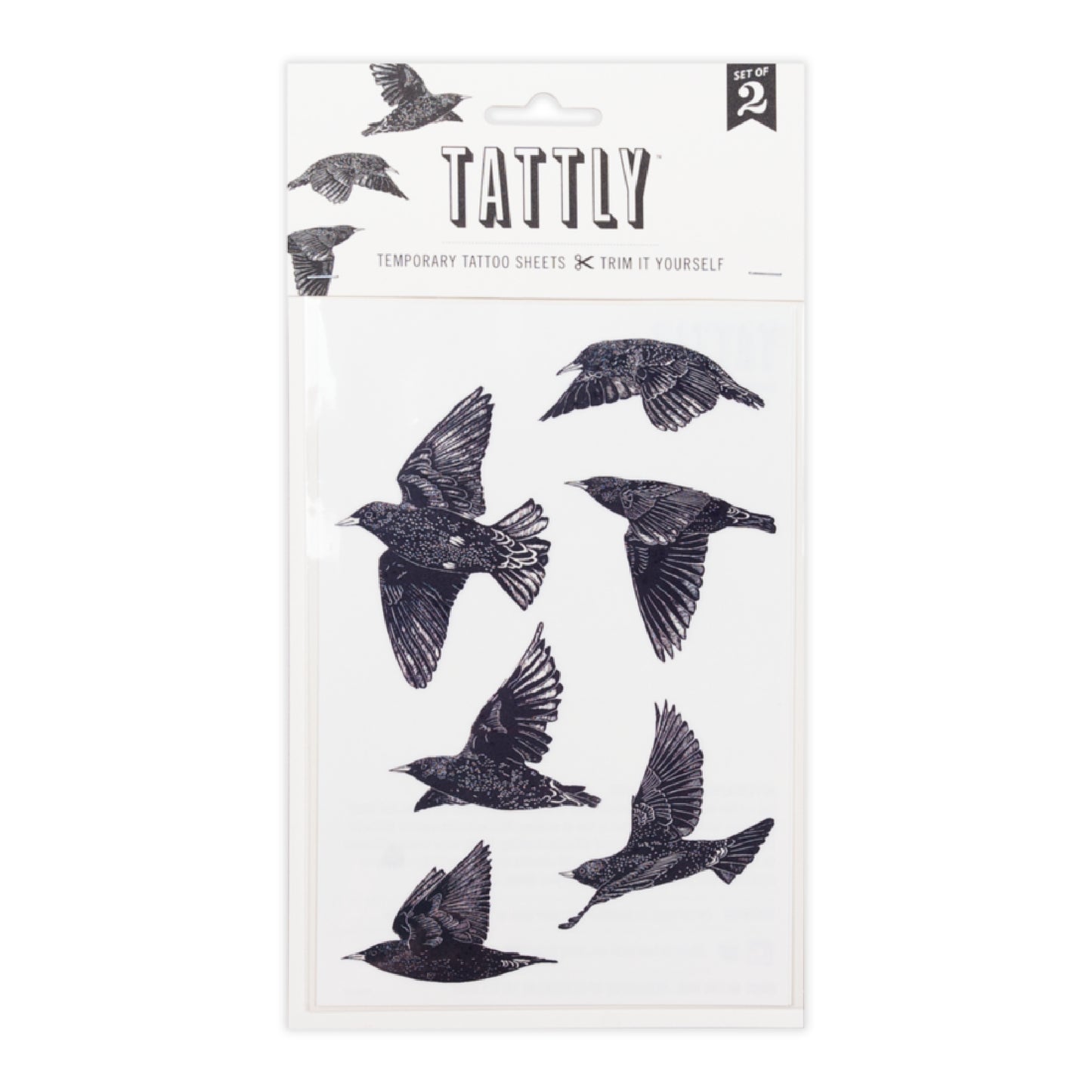 European Starling Temporary Tattoo