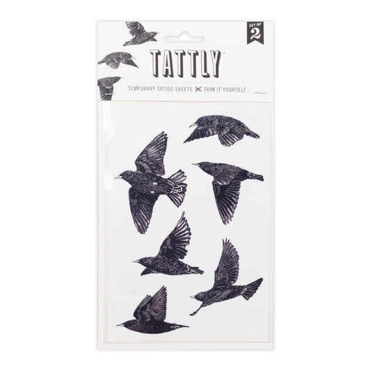 European Starling Temporary Tattoo