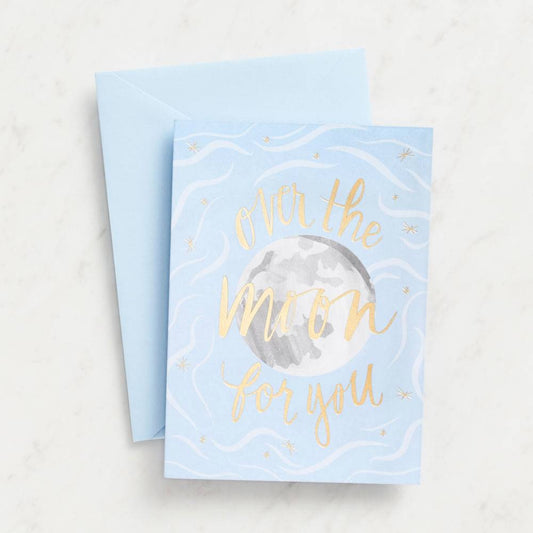 Over the Moon Card