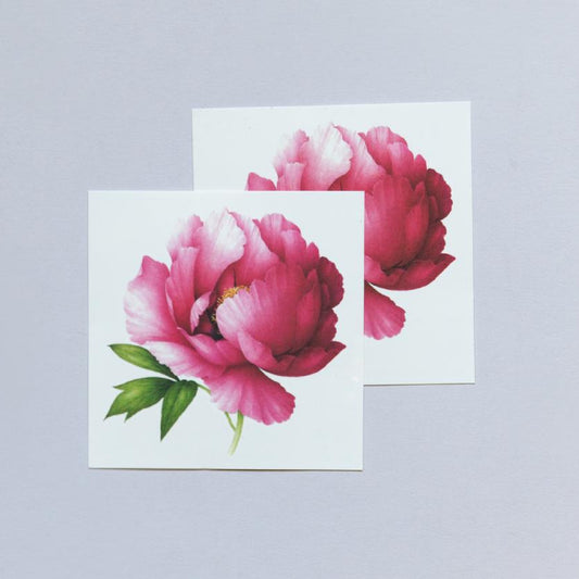 Scented Pink Peony Temporary Tattoo