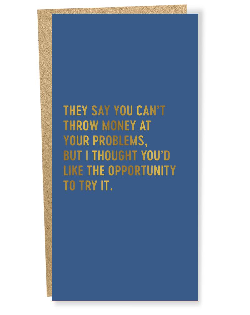 Money Talks Card - Sapling Press