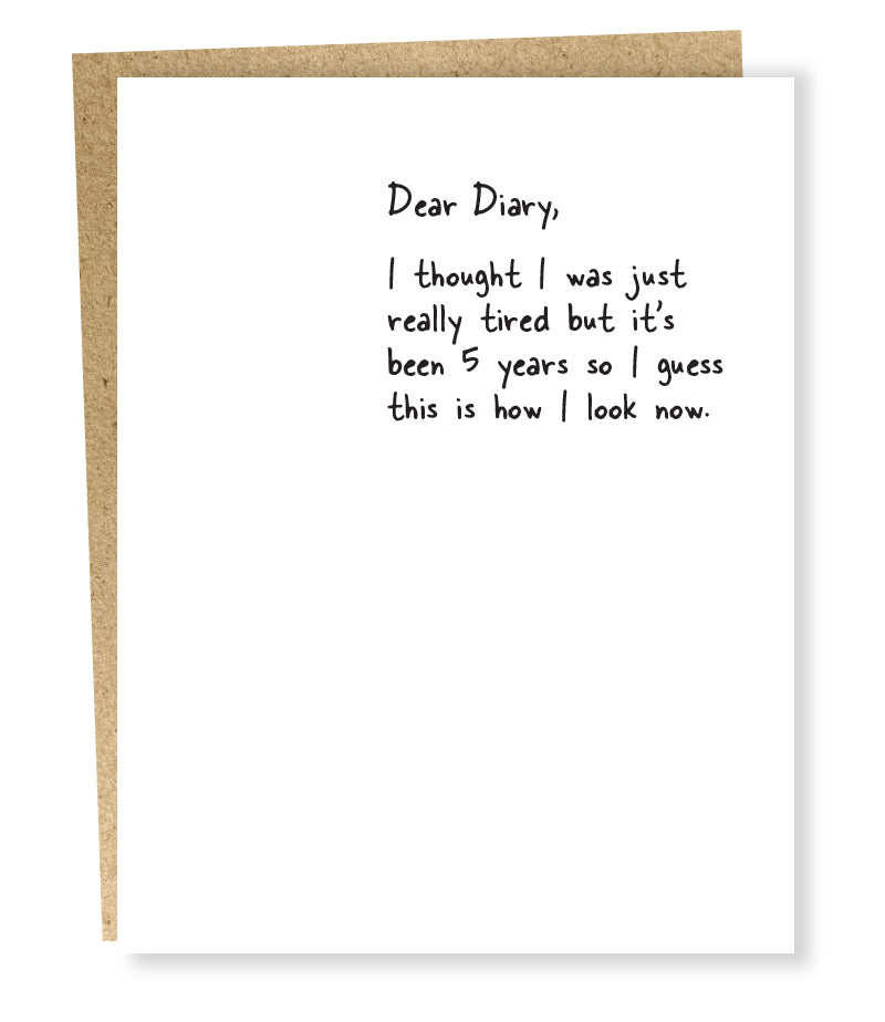 Dear Diary - Sapling Press Cards