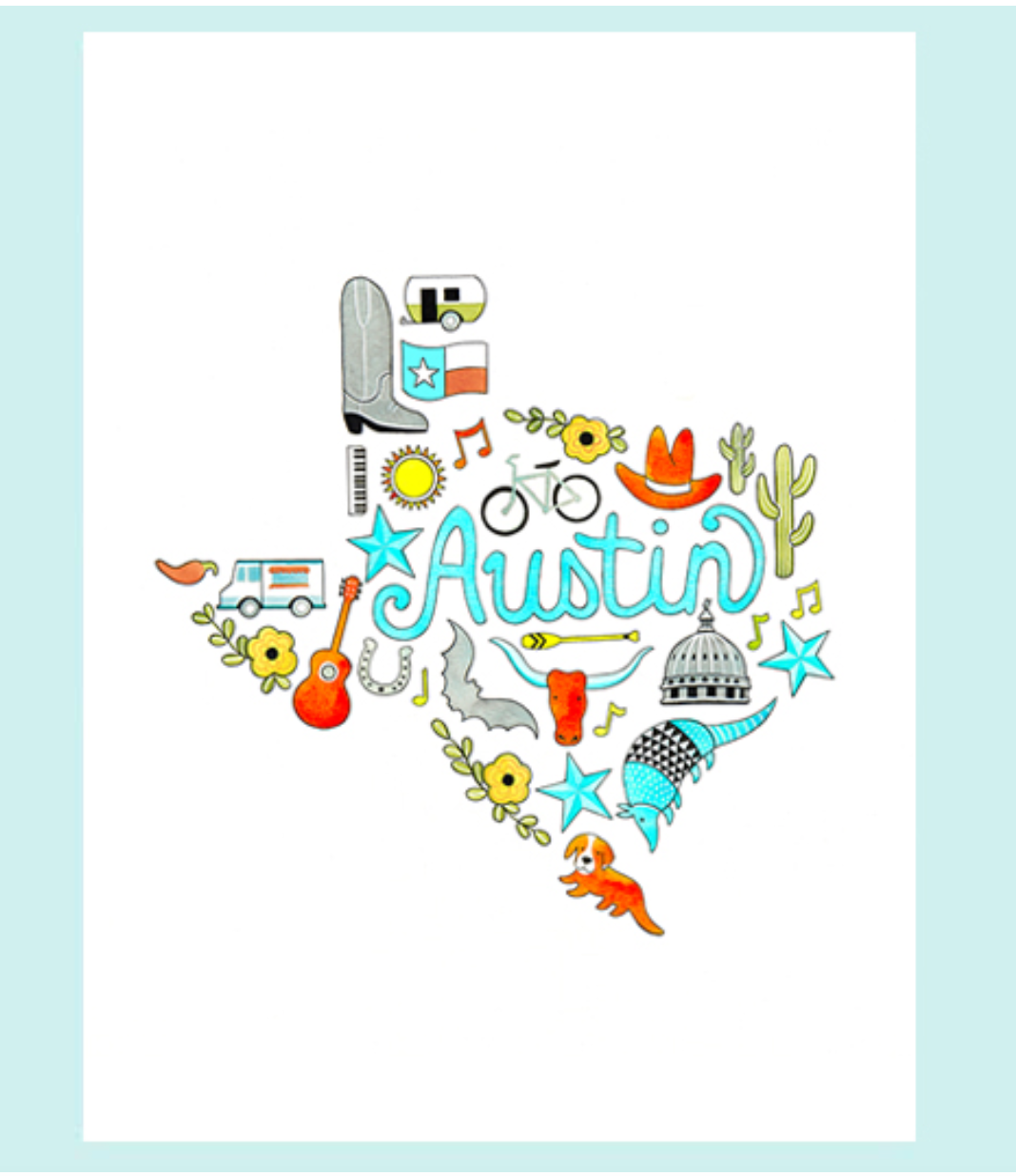 Austin Art Print