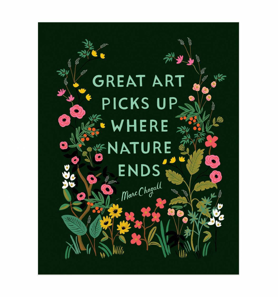 Chagall Quote Art Print