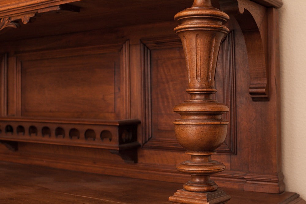 Antique French Walnut Serving Cabinet