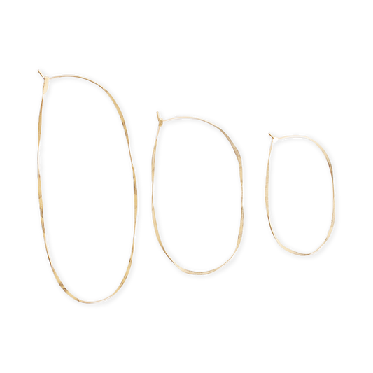 Fail Oval Hoop Earrings