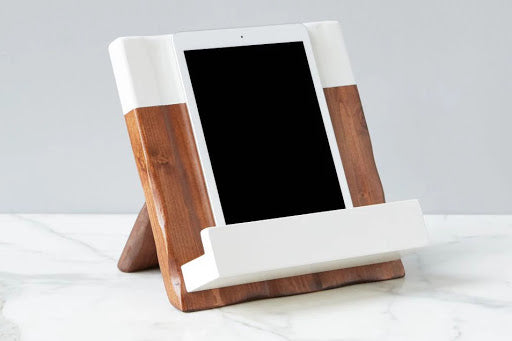 Reclaimed iPad/Cookbook Holder