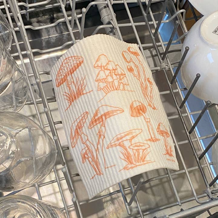 Mushroom Swedish Dishcloth - Sponge Cloth