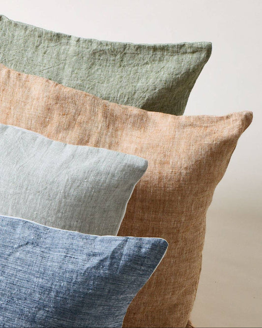 Washed Linen Pillow: Terracotta / 17"