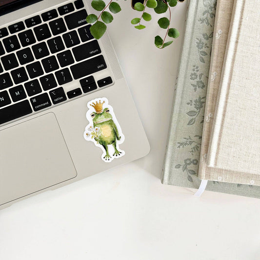 Frog prince sticker