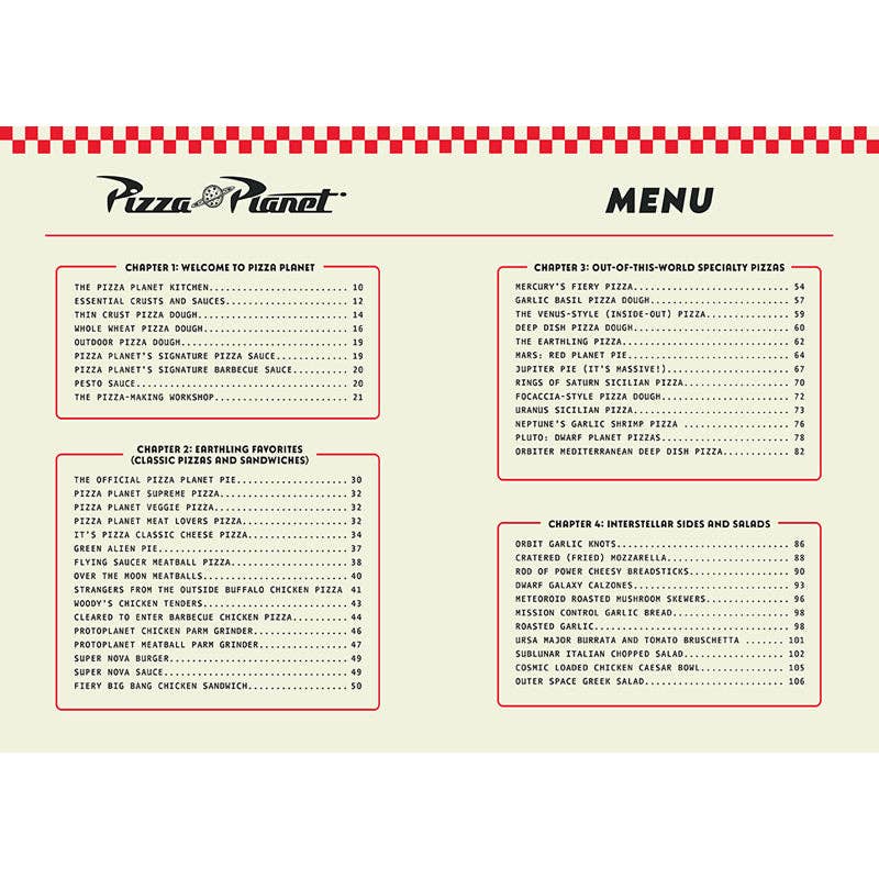 Pizza Planet Cookbook: Pixar's Toy Story Official (NEW!)