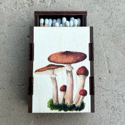 Matches • Mushroom Cluster Wooden Matchboxes