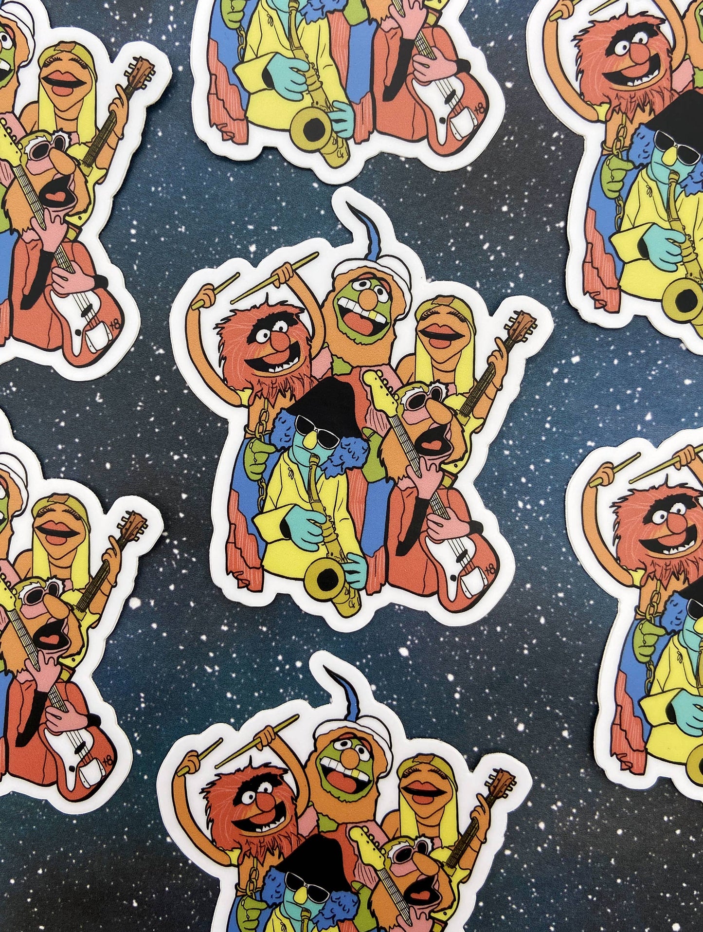 Vinyl Decal - Dr. Teeth and the Electric Mayhem - Muppets