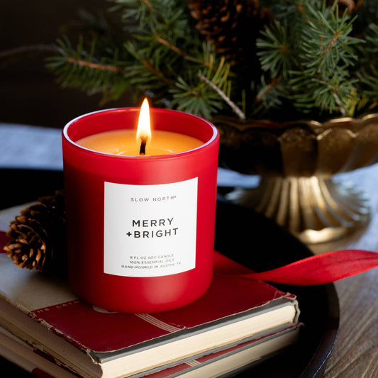 Limited Edition - Merry + Bright Candle- Fir, Clementine & Clove