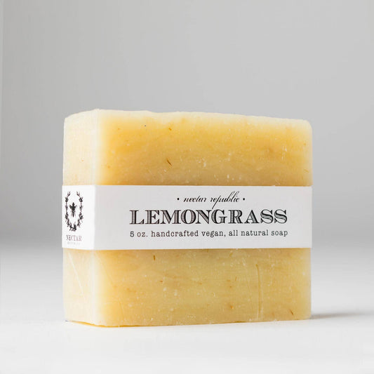 Lemongrass : Bath Soap ( relief vegan handcrafted natural )