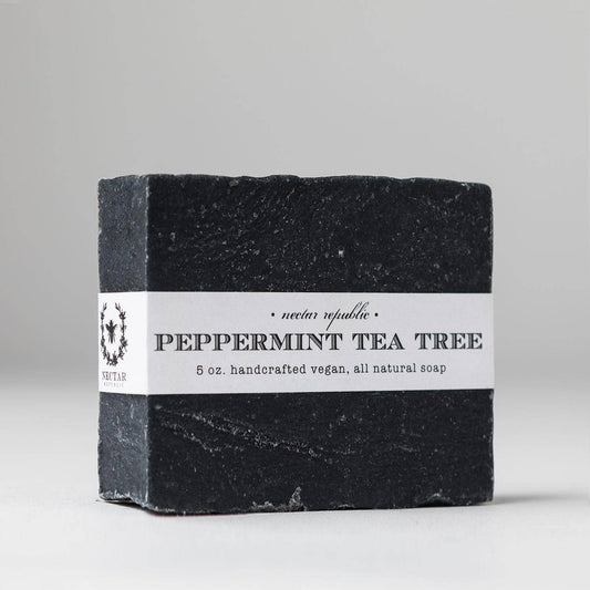 Peppermint Tea Tree : Bath Soap ( detox handcrafted natural
