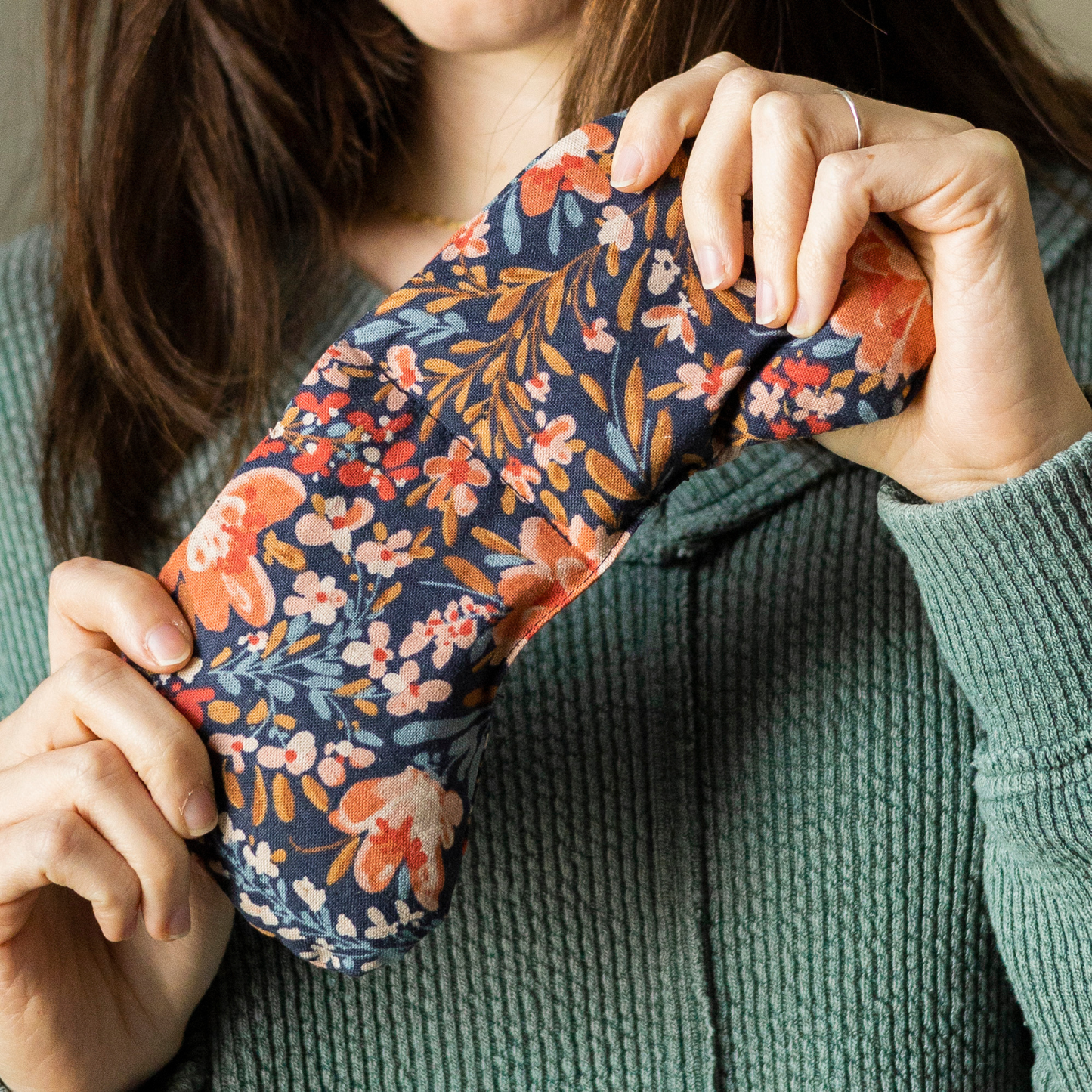 Eye Mask  - Pom Blossom | Spa Eye Pillow, Weighted