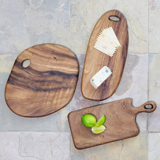Oval Caro Caro Bar Wood Board, (14.25"L x 6"W)