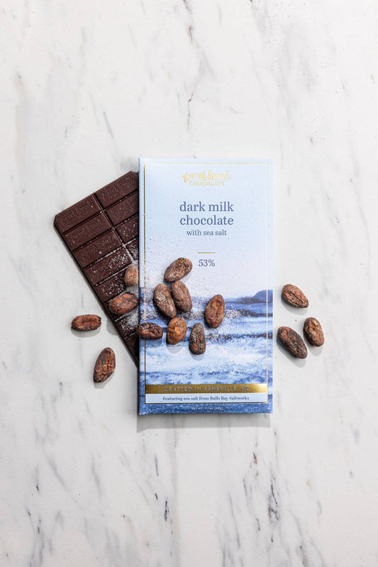 Dark Milk with Sea Salt Chocolate Bar 53% - 60g