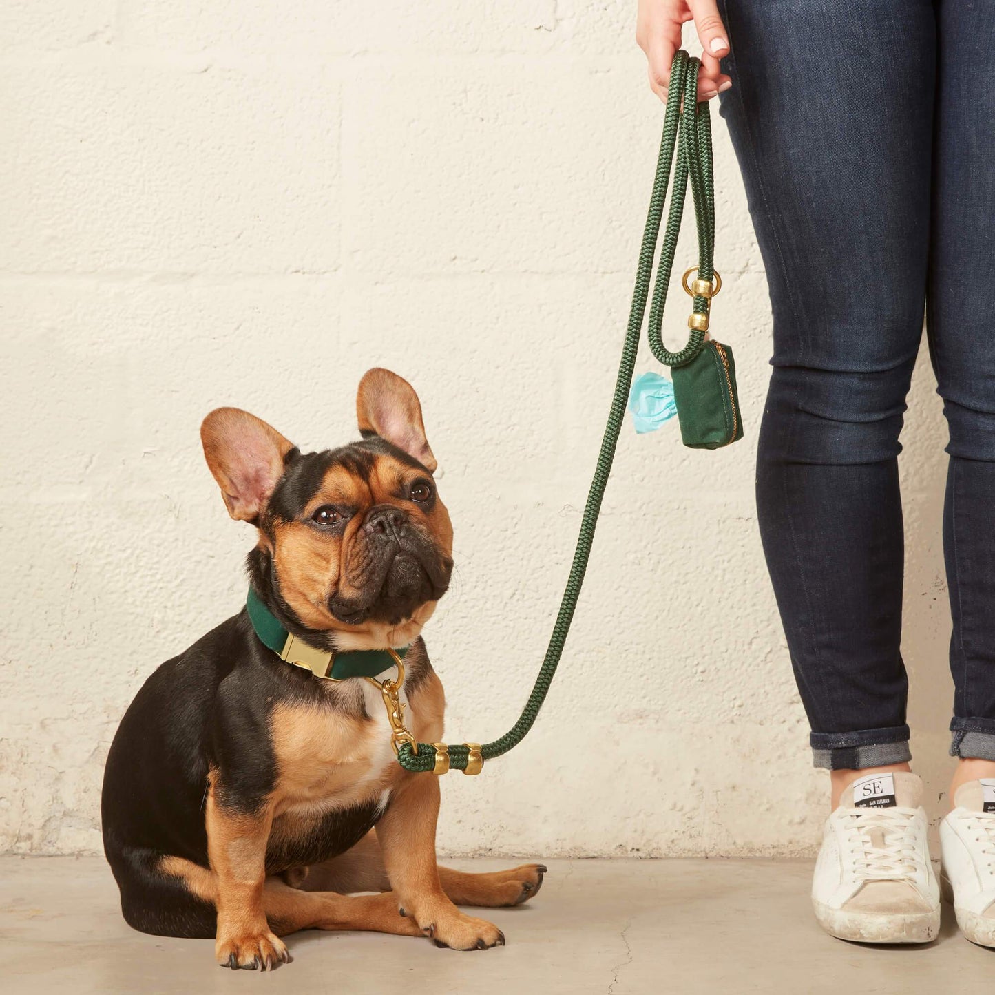 Evergreen Marine Rope Dog Leash: Petite 5 Feet