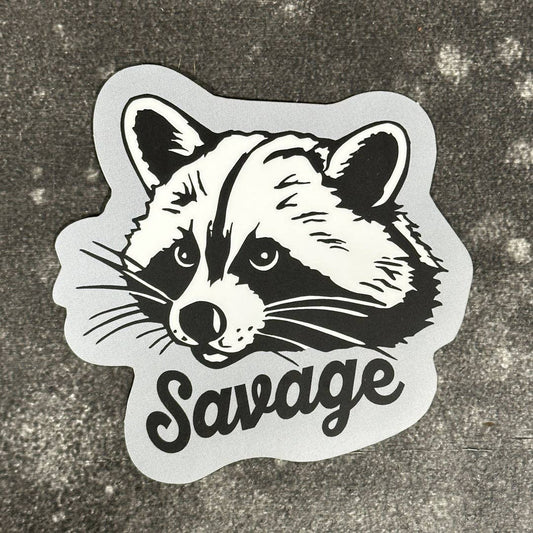Vinyl Sticker, Raccoon — Weatherproof Die-Cut Decal