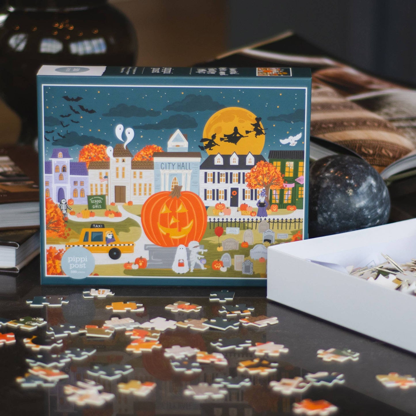 Haunted Nights & Ghostly Lights - 500 Piece Jigsaw Puzzle
