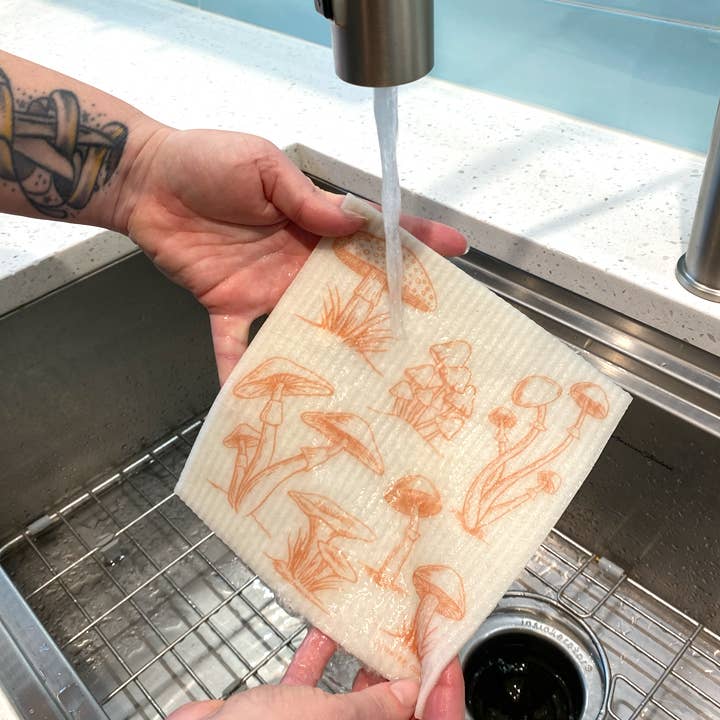 Mushroom Swedish Dishcloth - Sponge Cloth