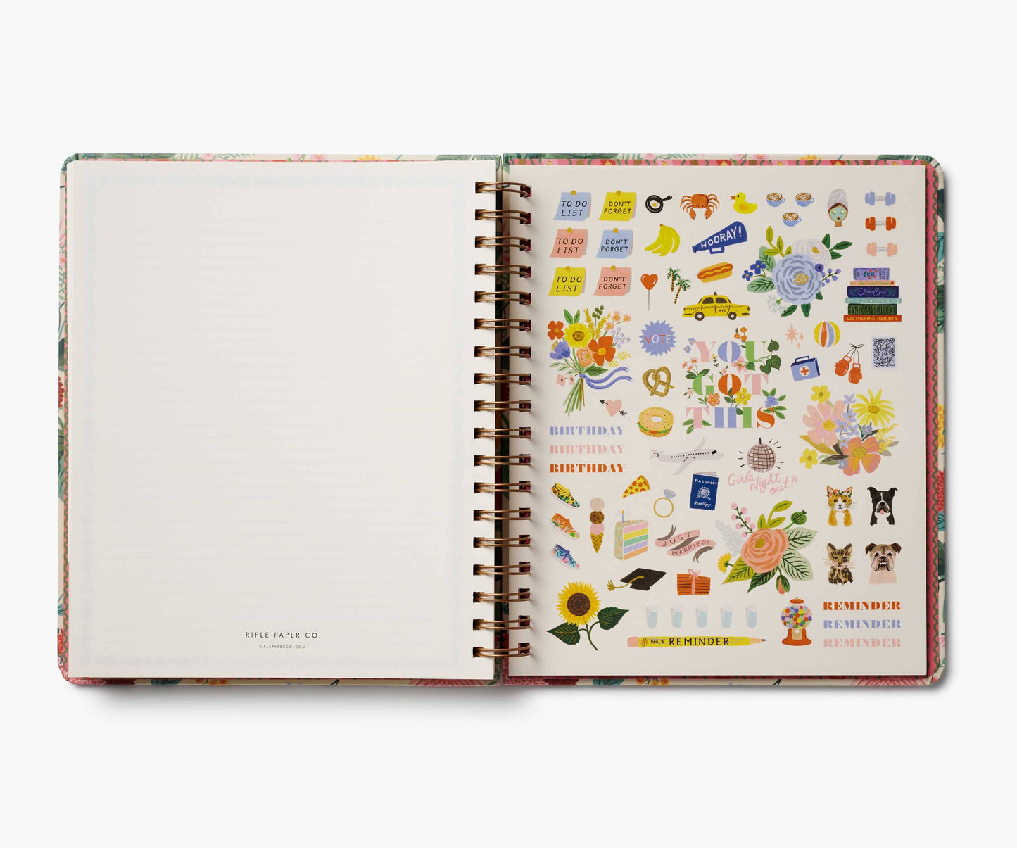 2026 Dahlia 17-Month Academic Hardcover Spiral Planner