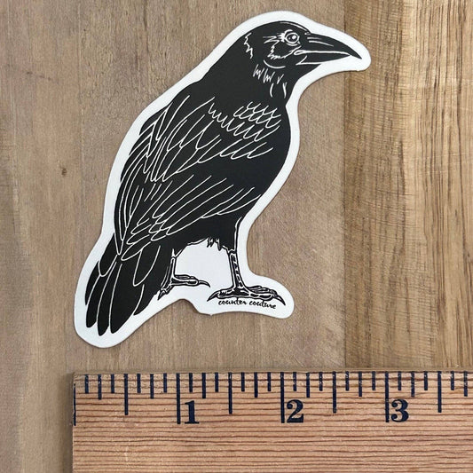 Vinyl Sticker, Raven — Weatherproof Halloween Decal