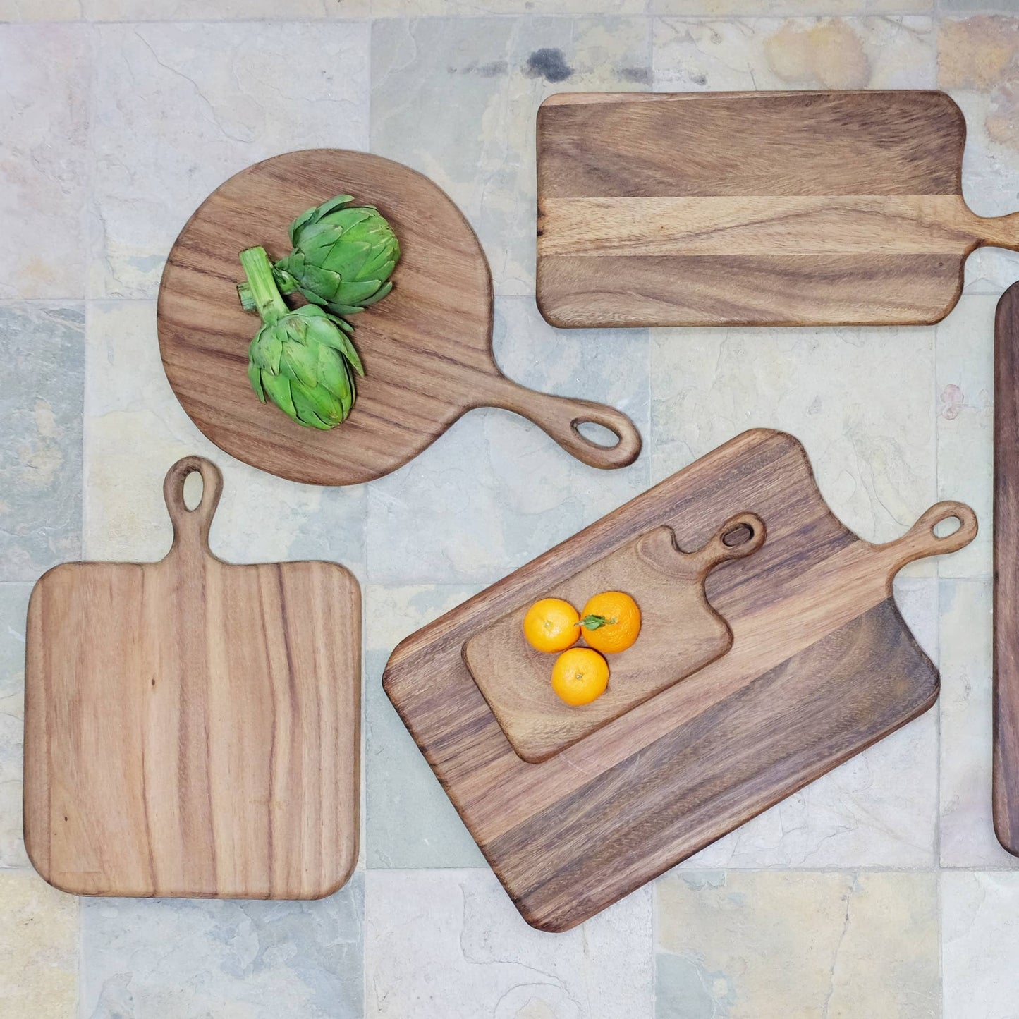 Large Loop Handle Wood Cutting Board, Charcuterie Board