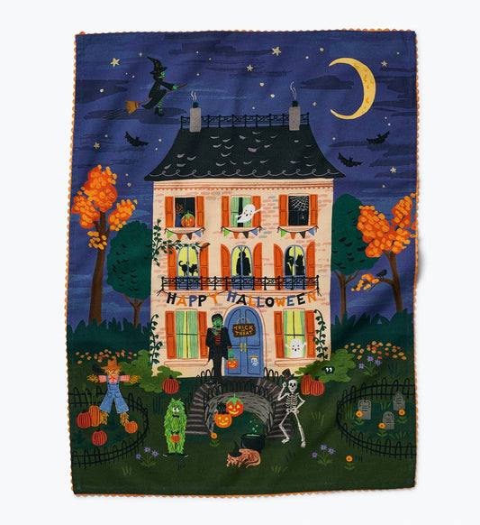 Haunted House Tea Towel