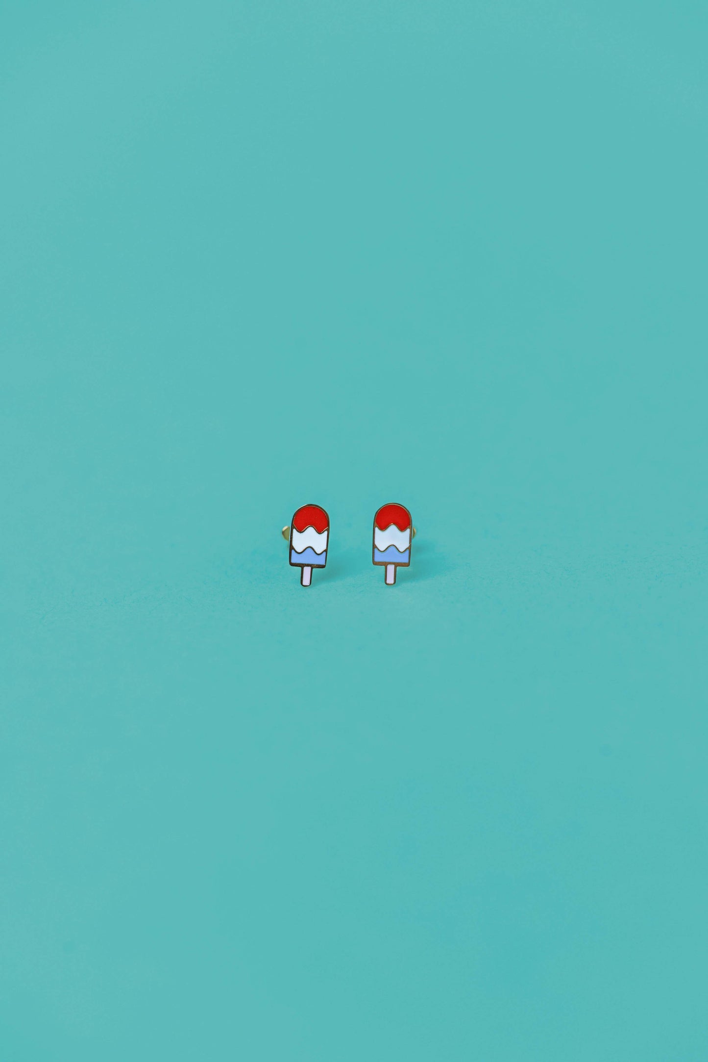 Popsicle Enamel Flat Back Kids Earrings