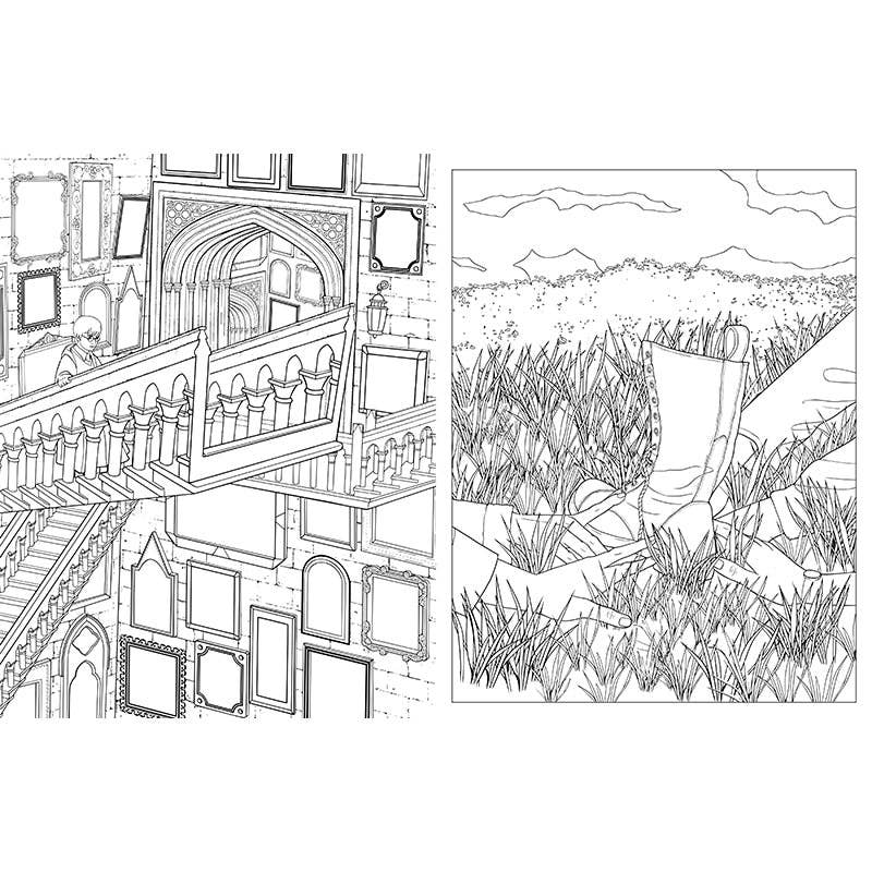 Harry Potter: Travels Through the Wizarding World Coloring