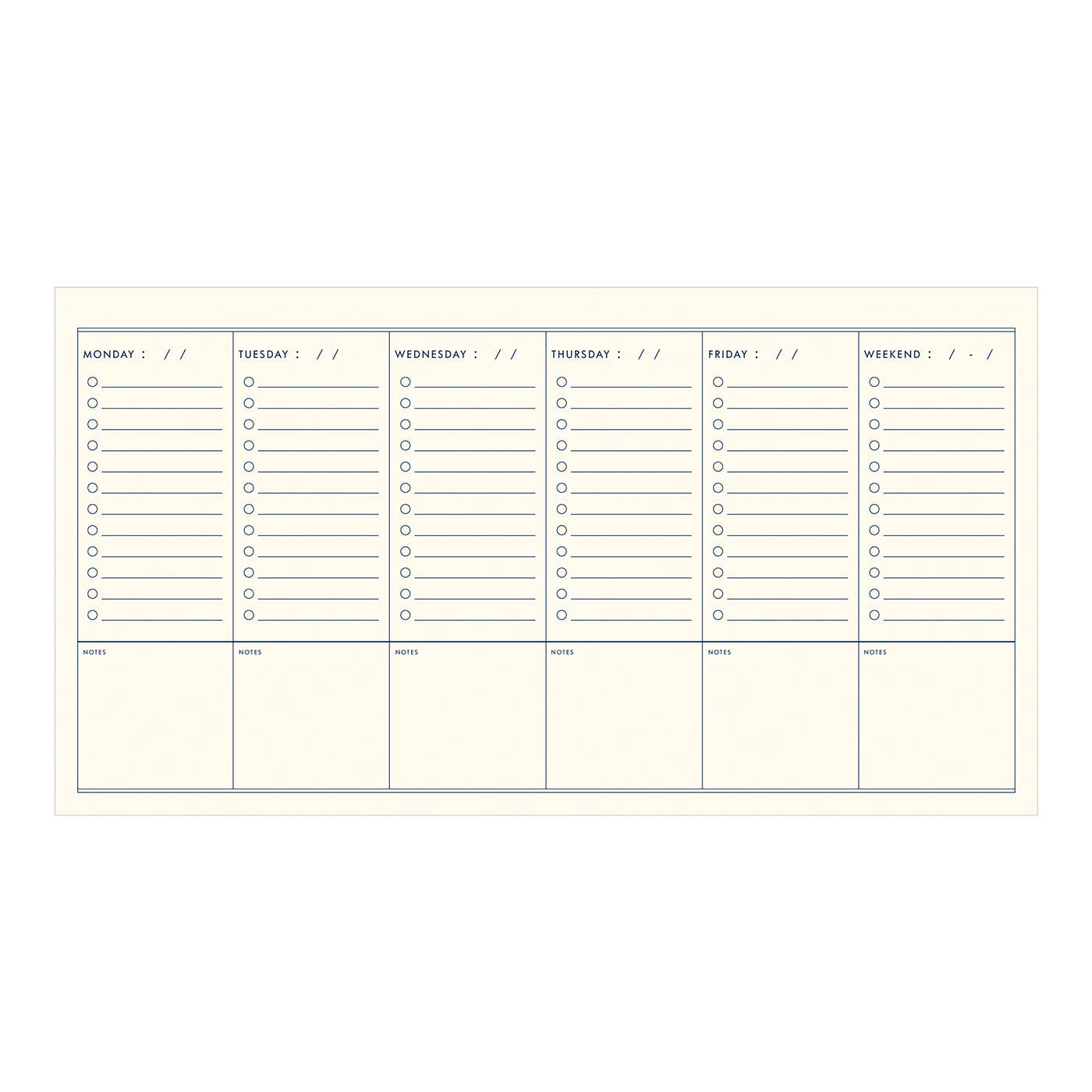 To Do Simple Undated Weekly Planner: Saffron Cover | White Ink