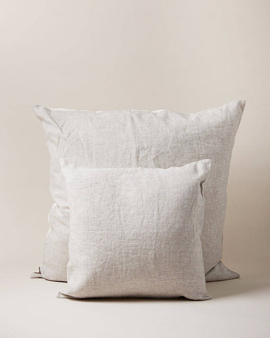 Washed Linen Pillow: Stone / 26"