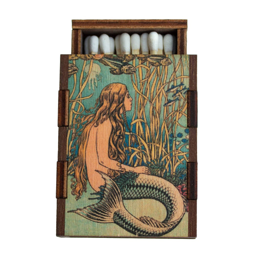 Matches • Fantasy Mermaid Wooden Matchbox