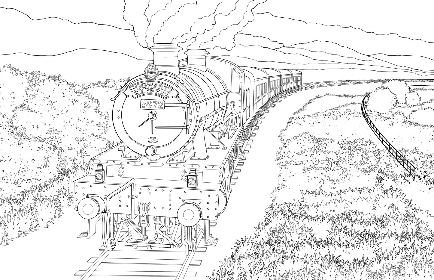 Harry Potter: Hogwarts: An Official Coloring Book