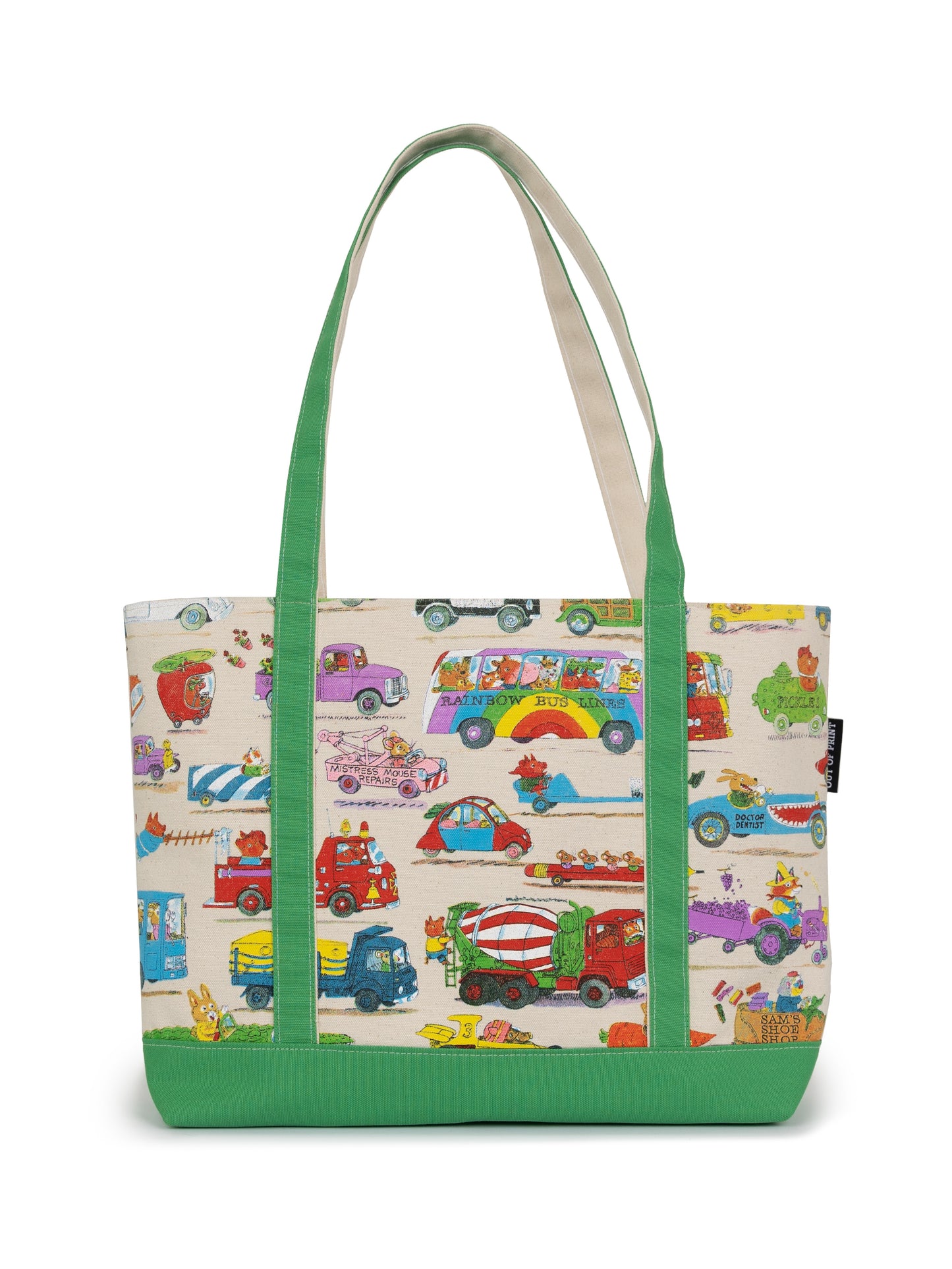 Richard Scarry: Cars and Trucks and Things That Go Large Zippered Tote