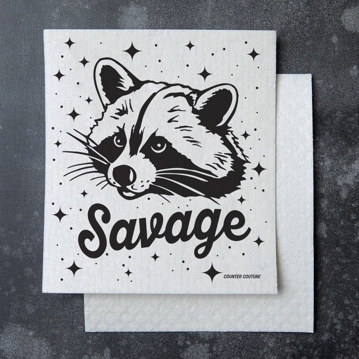 Raccoon Swedish Dish Cloth - Eco-Friendly & Biodegradable