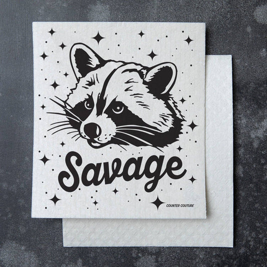 Raccoon Swedish Dish Cloth - Eco-Friendly & Biodegradable