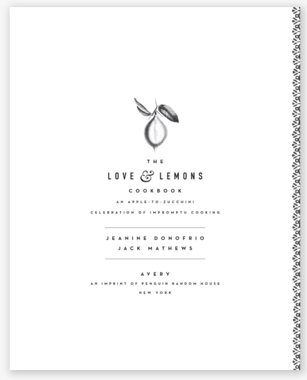 The Love and Lemons Cookbook